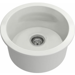 Turner Hastings Cuisine Round 47 Single Bowl Inset and Undermount Sink CUR47FS hero image