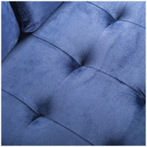 Zinus 3 Seater Sofa Mid-Century Velvet Couch Benton - Navy Blue AU-USSBTF-3NV hero image