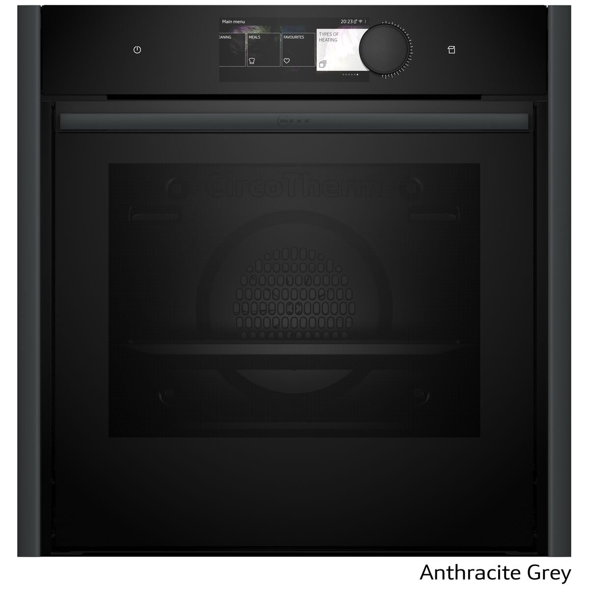 NEFF 60cm Pyrolytic Slide & Hide Oven with Added Steam Anthracite Grey B69VY7MY0A-AG hero image