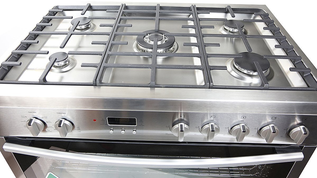 Freestanding Westinghouse Dual Fuel Oven Stove WFE912SA, 54 OFF