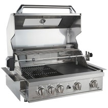 Smart Four Burner Built-In LPG BBQ with Rotisserie and Rear Infrared Burner Stainless Steel 401WB-W hero image