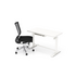 OLG Luxe Adjustable Glass Desk & Balance Executive Chair Bundle 1200mm - White - LXHDPKG_3_W image NaN