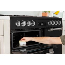 Beko 90cm Multifunction Dual Fuel Black Freestanding Oven BRC916GMB hero image