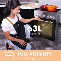 Linarie 50cm Freestanding Electric Oven with Ceramic Cooktop LFYC5060CX hero image