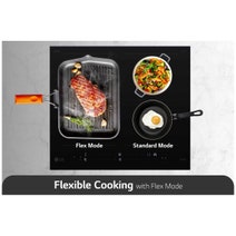 LG Series 7 60cm Induction Cooktop 4 Cooking Zones including 2 Flexi Zones BCI607B4BG hero image