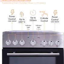 Linarie 50cm Freestanding Electric Oven with Ceramic Cooktop LFYC5060CX hero image