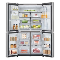 LG 637L French Door Fridge with Ice and Water Stainless Steel GF-L700PL hero image