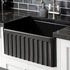 Turner Hastings Novi 60 x 46 Fine Fireclay Single Bowl Butler Sink Matte Black NO60FS-MB image NaN