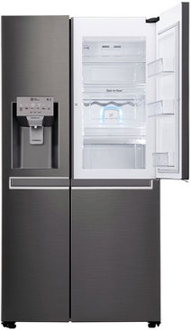 LG 665L Side by Side Fridge GS-D665BSL hero image