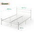Zinus Queen Metal Bed Frame White AU-QLPBHF-12Q image NaN