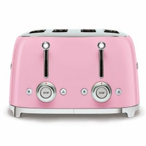 Smeg Kettle and Four Slice Toaster Breakfast Pack Pink KLF04PKAUTSF03PKAU hero image