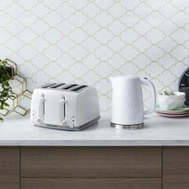 Russell Hobbs Honeycomb 4 Slice Toaster White RHT704WHI hero image