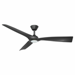 Mercator Trinidad III Black 1300mm (52 Inch) Ceiling Fan with Light FC598133BB hero image