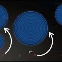 Beko 90cm Built-In Flexy Induction Cooktop with Luminous Control BCT904IG hero image