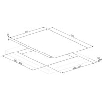 Smeg 72cm Classic Gas On Tempered Glass Cooktop PV375NAU hero image