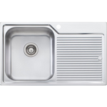 Oliveri NP621 Nu-Petite Single Bowl Right Hand Drainer Top Mount Sink hero image