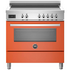 Bertazzoni 90cm Professional Orange Induction Freestanding Oven PRO95I1EART image NaN