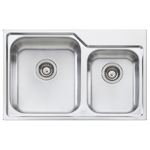 Oliveri Nu-Petite 1 & 3/4 Bowl Topmount Sink NP615NTH  hero image