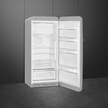 Smeg 270L 50's Retro Style Aesthetic Top Mount Fridge Silver FAB28RSV3 hero image