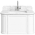 Turner Hastings Evara 75x53 Wall Hung Vanity with Real Marble Top and Ceramic Undercounter Basin White 1TH EV750-WH-1TH image NaN