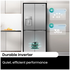 Hisense 483L PureFlat Slim French Door Refrigerator with Non-Plumbed Ice and Water Dispenser Stainless Steel HRCD483TSW image NaN