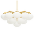 CTO Lighting Cloudesley Large Chandelier Light - Satin Brass with Opal Glass CLOCHLSBGO image NaN