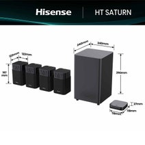 Hisense 4.1.2 Channel Home Theatre System with Dolby Atmos HT-SATURN hero image