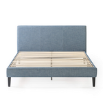 Zinus Liam Classic Home Queen Upholstered Bed Base Light Blue AU-FPPPLB-12Q hero image