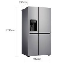 LG 668L Side by Side Fridge Non Plumbed GS-L668PNL hero image