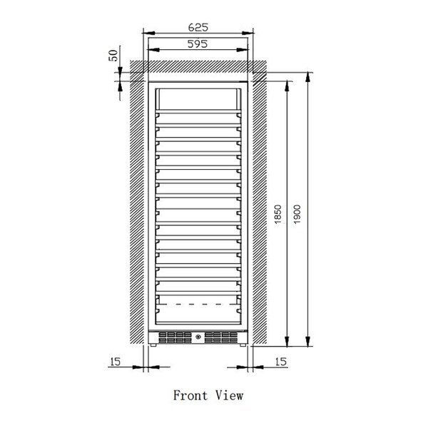 Vintec 170 Bottle Wine Storage Cabinet V190SG2EBK Appliances Online