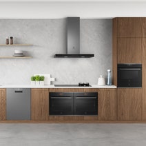 Electrolux 90cm Gas Wok Burner & 4 Zone Induction Cooktop with Hob2Hood EHH957BE hero image