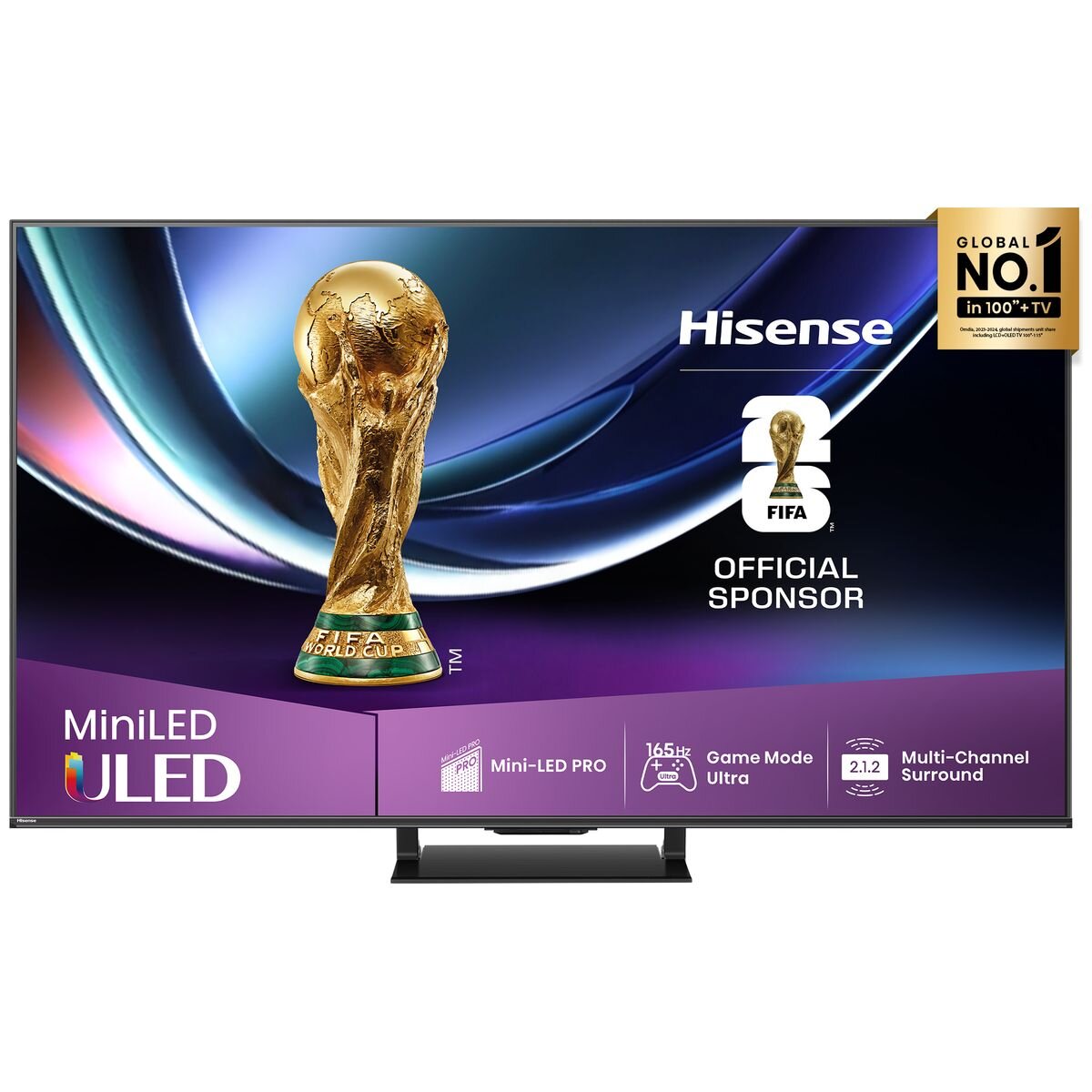 Hisense 55 Inch U7QAU ULED Mini-LED TV 55U7QAU [2025] | Appliances