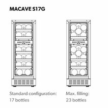 Dometic 17 Bottle Dual Zone Wine Storage Cabinet S17G hero image
