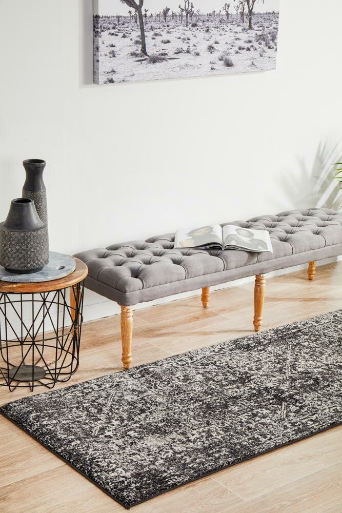 Rug Culture Evoke Large Charcoal Rug 400X80CM - EVO-253-CHAR-400X80 hero image
