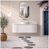 Turner Hastings Evara 120x53 Wall Hung Vanity with Real Marble Top To Suit Above Counter Basin White 1TH EV123-WH-1TH image NaN