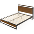 Zinus Queen Ironline Wood and Metal Bed Frame with Headboard Shelf and USB Ports AU-IRPBHS-14Q image NaN