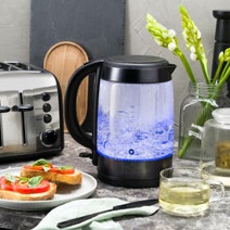 Russell Hobbs Brooklyn Glass Kettle Black RHK172BCH hero image
