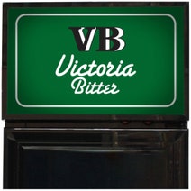 Schmick 160L Victoria Bitter Branded Skinny Upright Bar Fridge SS-P160-VB-V2 hero image