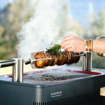 EVERDURE FUSION Charcoal BBQ with Rostisserie Black HBCE1BSB hero image