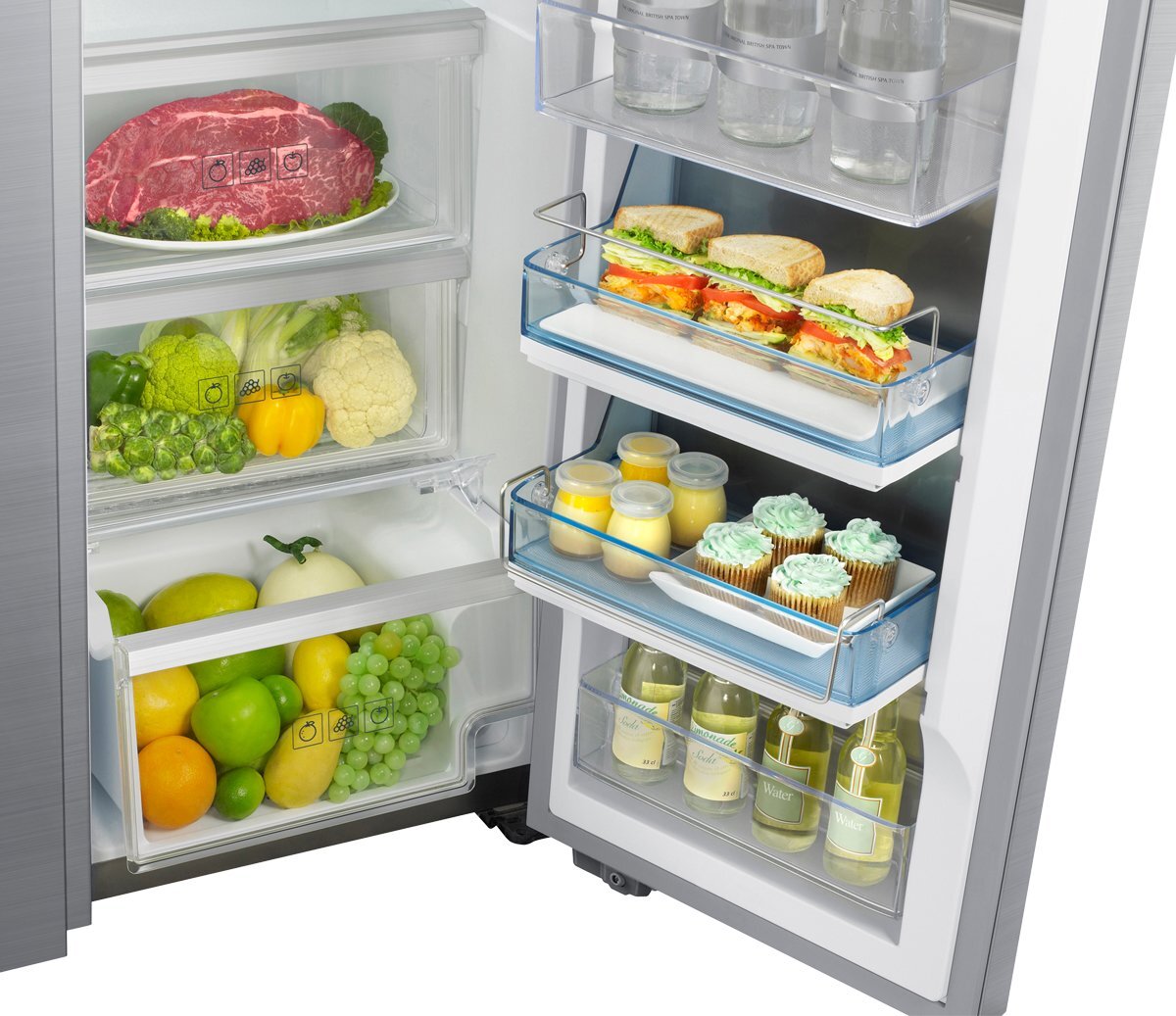 Samsung SRS636SCLS 636L Side by Side Fridge hero image