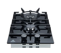 TRINITY 30cm Gas Cooktop 2 Burners Black Glass TRG302BK hero image