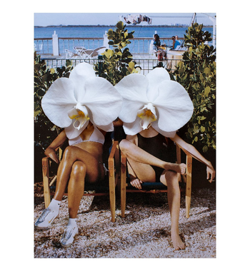 Dina Broadhurst Ladies In Waiting - Medium 90 x 120 - White Frame