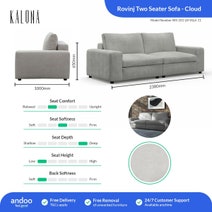 Kalona ROVINJ Two Seater Sofa Cloud WS-201-LR-VILA-11 hero image
