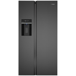 Westinghouse 596L Side By Side Fridge with Plumber Water Dispenser and Ice Maker Matte Black WSE6670BA hero image