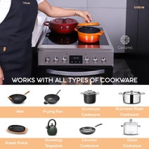Linarie 60cm Freestanding Electric Oven with Ceramic Cooktop LYFC6060CDX hero image