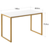 Zinus Home Office Computer Desk Gold 140cm AU-UTDDT1ZC-55G image NaN