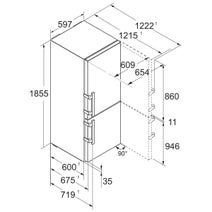 Liebherr 314L Bottom Mount Refrigerator Stainless Steel SBNSDH5264 hero image