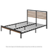 Zinus Kai Queen Metal and Bamboo Bed Frame Black AU-FBOBH2ZC-35Q image NaN