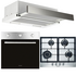Glem 60cm Electric, 60cm Gas Cooktop & 60cm Slideout Rangehood Pack AOLGLEMPK1 image NaN