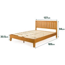 Zinus Double Deluxe Solid Wood Bed Frame AU-FPWEN1ZC-12D hero image